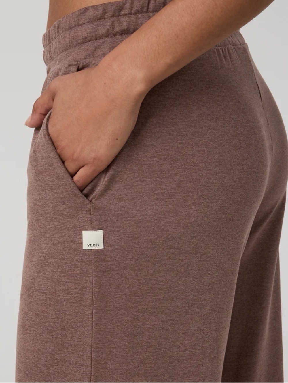 NWOT Vuori Halo Essential Wideleg Pant in Sable Heather Size XL - Picture 5 of 7